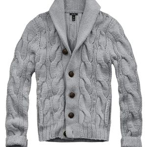 Cali Holi cable knit chunky vardigan sweater